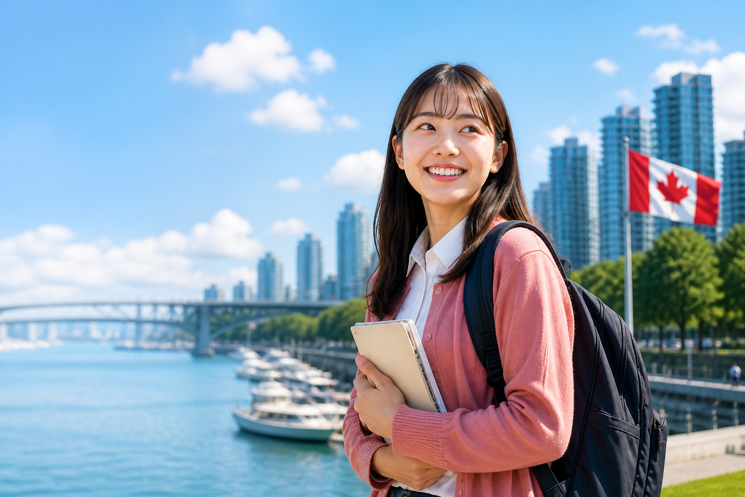 留学イベントに参加する学生
