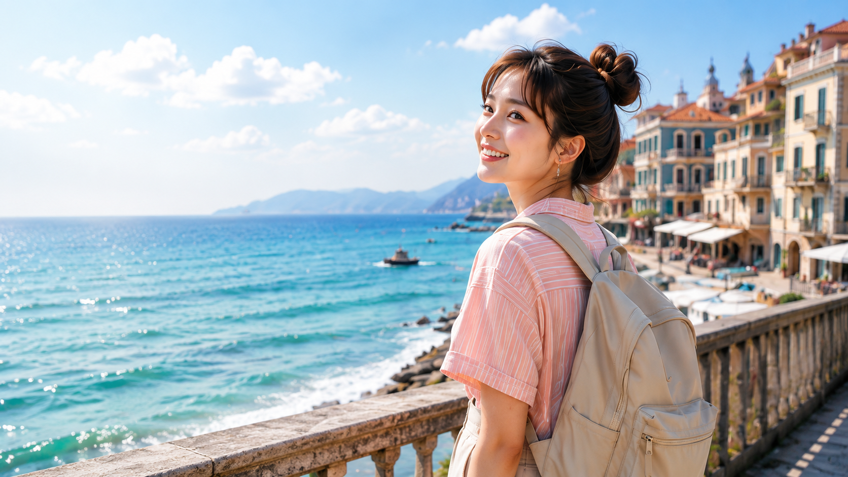 海沿いの街で振り返る留学生